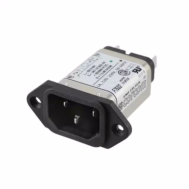 6609001-1 TE Connectivity Corcom Filters  Módulos de entrada de energía (PEM)